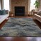 Homeroots 3' X 5' Gray And Silver Abstract Washable Indoor Outdoor Area Rug 631305 - alternate 8