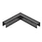 Cr Laurence Matte Black 90 Degree Horizontal Corner for 11 Gauge Low Profile Cap Railings GRL107HMBL - alternate 1