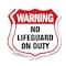Signmission Pool Safety Shield Sign Warning No Lifeg, 18 inch X 18 inch, Plastic Sign, 2PK SHI-P-2PACK-18-431 - alternate 1