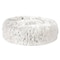 Slumber Pet Plush Cuddler Bed, 18 in L, 11 in W, Round, Bumper Style Pattern, Polyester Cover, Cream ZW1652 18 11 - alternate 1