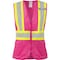 Ironwear Class 2 Women's Hi Vis Two Tone Reflective Safety Vest with Zipper and Pockets, Pink, 2X-Large 1150-PZ-RD-2XL - alternate 1