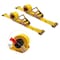 Mytee Products 2PK 2'x12ft E-Track Ratchet Tie-Down Straps w/Manual Rocker Winder 4500lbs BS, 2PK ETK-RS212RWx2 - alternate 1