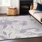 Homeroots 8' X 10' Lavender Lilac And Ivory Floral Washable Indoor Outdoor Area Rug 589551 - alternate 5