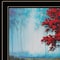 Homeroots Red Tree 1 Black Framed Print Wall Art 407886 - alternate 3