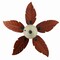 Jonathan Y Poinciana 52" 3-Light Coastal Bohemian Iron/Wood Palm Leaf LED Ceiling Fan w/ Pull Chain, Dark Brown JYL9720B - alternate 10