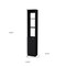 Homeroots 13" Black Wood Freestanding Single Door Bathroom Vanity 558545 - alternate 4