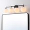 Jonathan Y Louis Parisian Globe 31" 4-Light Metal/Frosted Glass Modern Contemporary LED Vanity Light, Black JYL3558B - alternate 8