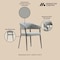 Manhattan Comfort Belle Dining Chair in Stone Grey, 4PK 4-DC099-GY - alternate 5