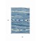 Homeroots 5' X 8' Navy Blue Denim Blue And Ivory Faux Bois Washable Indoor Outdoor Area Rug 614492 - alternate 9