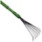 Best Garden Extendable Handle 5.5'' Steel Shrub Rake, 9-Tine GT-921R - alternate 3