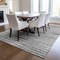 Homeroots 9' X 12' Silver Gray And Charcoal Striped Washable Indoor Outdoor Area Rug 578002 - alternate 7