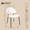 Manhattan Comfort Haven Metal Vegan Leather Side Chair in Ivory - Set of 4 DC1536-3 - alternate 6