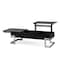Homeroots 47" Black and Silver Wood And Iron Lift Top Sled Coffee Table 286269 - alternate 6