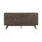Homeroots 63" Dark Brown Solid Wood Six Drawer Double Dresser 518621 - alternate 4