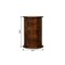 Homeroots 23" Chestnut Solid Wood Round Three Drawer Nightstand 722556 - alternate 3
