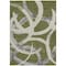 Homeroots 8' X 10' Olive Green Beige And Gray Abstract Washable Indoor Outdoor Area Rug 599145 - alternate 7