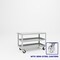 Pucel Heavy Duty Shop Truck, 48 in W x 24 in D x 33.5 in H, Three Shelves, Push Handle, Gray 2448-DT-3S - alternate 1
