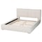 Baxton Studio Laverick Modern Cream Boucle Queen Platform Bed with Border Piping 254-13933-ZORO - alternate 6
