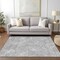 Homeroots 10' X 14' Gray And Silver Geometric Washable Indoor Outdoor Area Rug 588315 - alternate 7