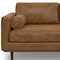 Homeroots 72" Brown Leather Sofa 640986 - alternate 4