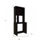 Homeroots 30" Black Computer Desk With Hutch 403828 - alternate 4