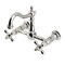 Kingston Brass Two-Handle Wall Mount Bridge Kitchen Faucet, Polished Nickel KS1266AX - alternate 1