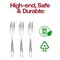 Smarty Had A Party Shiny Metallic Silver Plastic Forks (600 Forks), 600PK 7955S-CASE - alternate 6