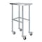 Amgood 24in D x 15in L Stainless Steel Open Base Table, 3in Casters AMG WT-2415-RCB-WHEELS-Z - alternate 1