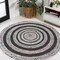Jonathan Y Abyss Braided Bohemian Coastal Round Jute White/Multi 4 ft Round Area Rug RNF117B-4R - alternate 1