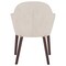Leisuremod Elias Dining Chair Upholstered in Leather Velvet and Powder Coated Iron Legs EDC21BG - alternate 6