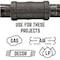 B & K STZ Industries 2 in. MIP X 1/2 in. D FIP Black Malleable Iron Hex Bushing 501398 - alternate 3