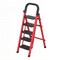 Wrightmaster 4.5 ft. Steel Step Ladder, 9.5 ft. Reach 500 lb. Capacity with Non-Marring Feet ZoroY-RED9 - alternate 1