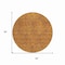 Homeroots 8' Copper And Ivory Round Geometric Washable Indoor Outdoor Area Rug 614067 - alternate 8
