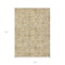 Homeroots 9' X 12' Gold Gray And Beige Floral Washable Indoor Outdoor Area Rug 595953 - alternate 7
