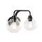 Jonathan Y Sandrine 17.5" 2-Light Iron/Seeded Glass Cottage Rustic LED Vanity Light, Oil Rubbed Bronze JYL7527A - alternate 10