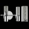 Jonathan Y Bolha 10.75" 2-Light Minimalist Modern Bubble Acrylic/Iron Integrated LED Vanity Light, Chrome JYL7223A - alternate 11