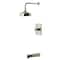 Kingston Brass Single-Handle Pressure Balanced Tub and Shower Faucet, Polished Nickel KB6346AX - alternate 1