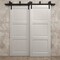 Sartodoors Sliding Closet Barn Bypass Doors 56 x 80 inches, Ego 5010 Painted White Oak, Modern 6.6ft Rails Ha EGO5010BBB-PWO-56 - alternate 4