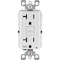 Leviton SmartlockPro Self-Test 20A White Residential Grade Tamper & Weather Resistant 5-20R GFCI Outlet R12-GFWT2-0KW - alternate 2