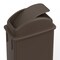 Regal Altair 23 Gallon Slim Rectangular Brown Plastic Trash Can with Dome Swing Lid, Vent Channel Design ZR-TC-300-BR+LD-310-KIT - alternate 4