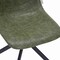Leisuremod Markley Modern Leather Swival Dining Chair With Metal Legs in Green MSCBL-18-G - alternate 7