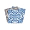 Homeroots 6" X 6" Blues and Crema Peel And Stick Removable Tiles 400086 - alternate 1