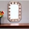 Homeroots 35" Rose Gold Glass Abstract Ornate Framed Accent Mirror 484995 - alternate 4