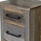 Homeroots 27" Brown Two Drawer Nightstand 527077 - alternate 5