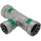 Viega MegaPress tee P1 1 P2 1 P3 0.75 carbon steel zinc-nickel coating 25340 - alternate 3