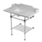 Kingston Brass 36-Inch Carrara Marble Console Sink with Acrylic Legs and Shelf, 8-Inch, 3-Hole LMS36MASQB1 - alternate 1