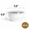 Eco Harmony Products Microwaveable Noodle Bowl with Lid, White, 42oz, 120PK 803982 - alternate 7