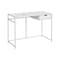 Homeroots 42" White Computer Desk 489827 - alternate 1
