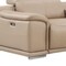 Homeroots Beige Leather Modular L Shaped Seven Piece Corner Sectional With Console 643894 - alternate 3