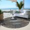 Homeroots 8' Brown Taupe And Chocolate Round Striped Washable Indoor Outdoor Area Rug 577988 - alternate 6